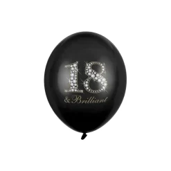 18 & Brilliant Latexballoner Sort