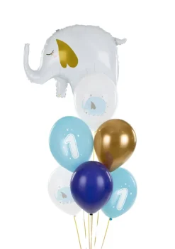 1 Års Ballon Mix Lyseblå