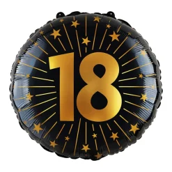 18 Års Golden Celebrations Folieballon