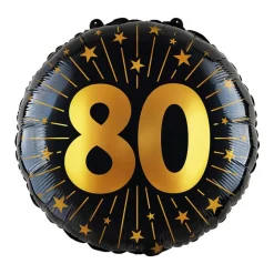 80 Års Golden Celebrations Folieballon