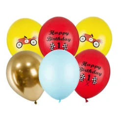 1 Års Racerbil Ballonbuket