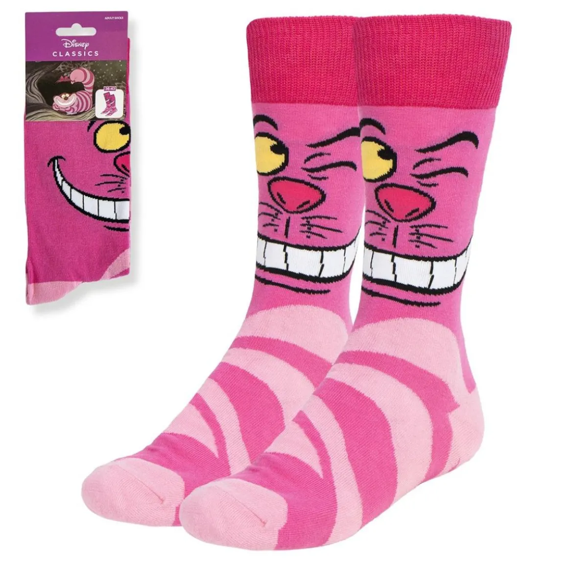 Alice in Wonderland® Cheshire Cat Strømper 36-43