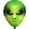 Alien Hoved Folieballon Grøn
