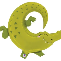 Alligator Folieballon Grøn