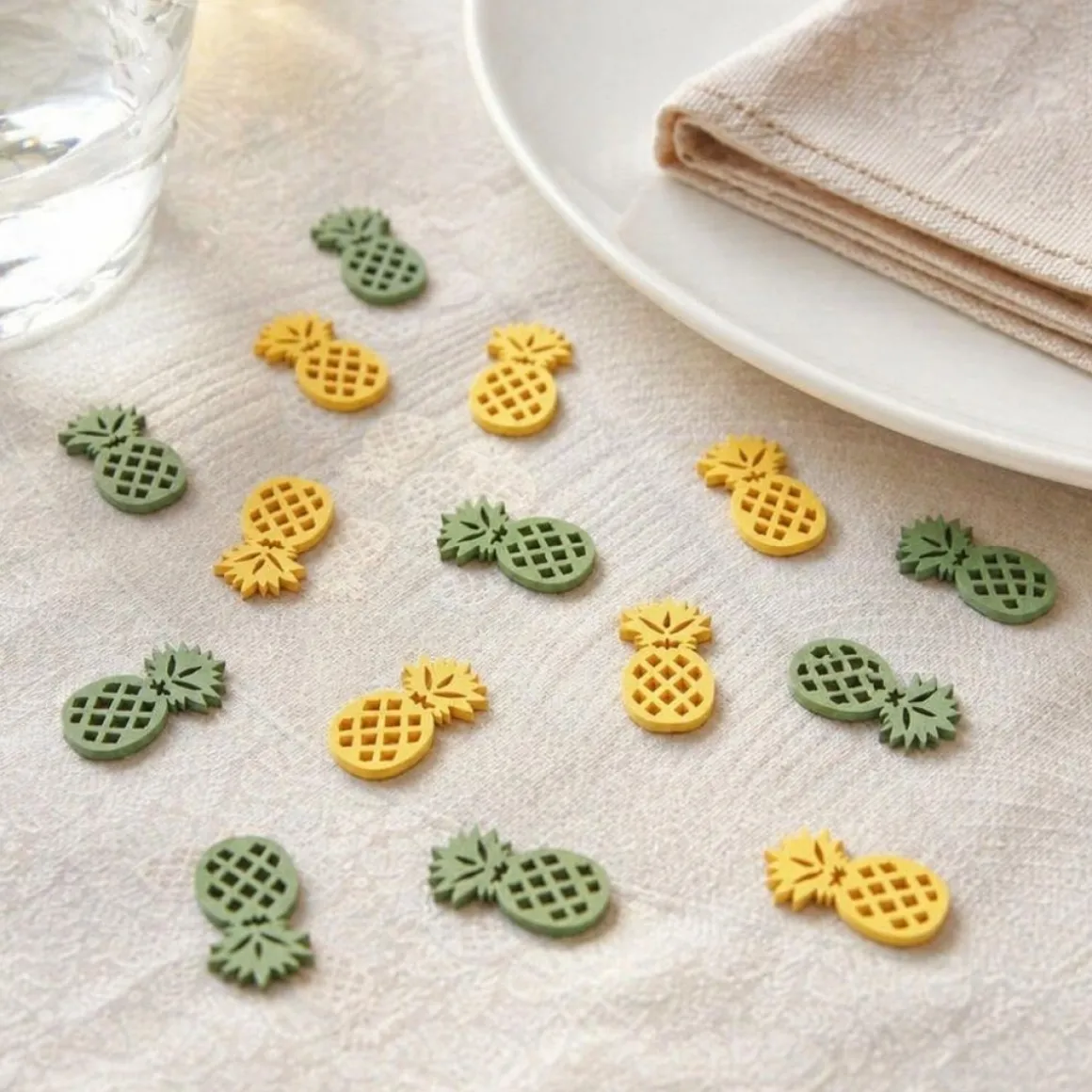 Ananas Træ Konfetti Gul/Grøn