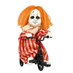 Animeret Dukke På Cykel