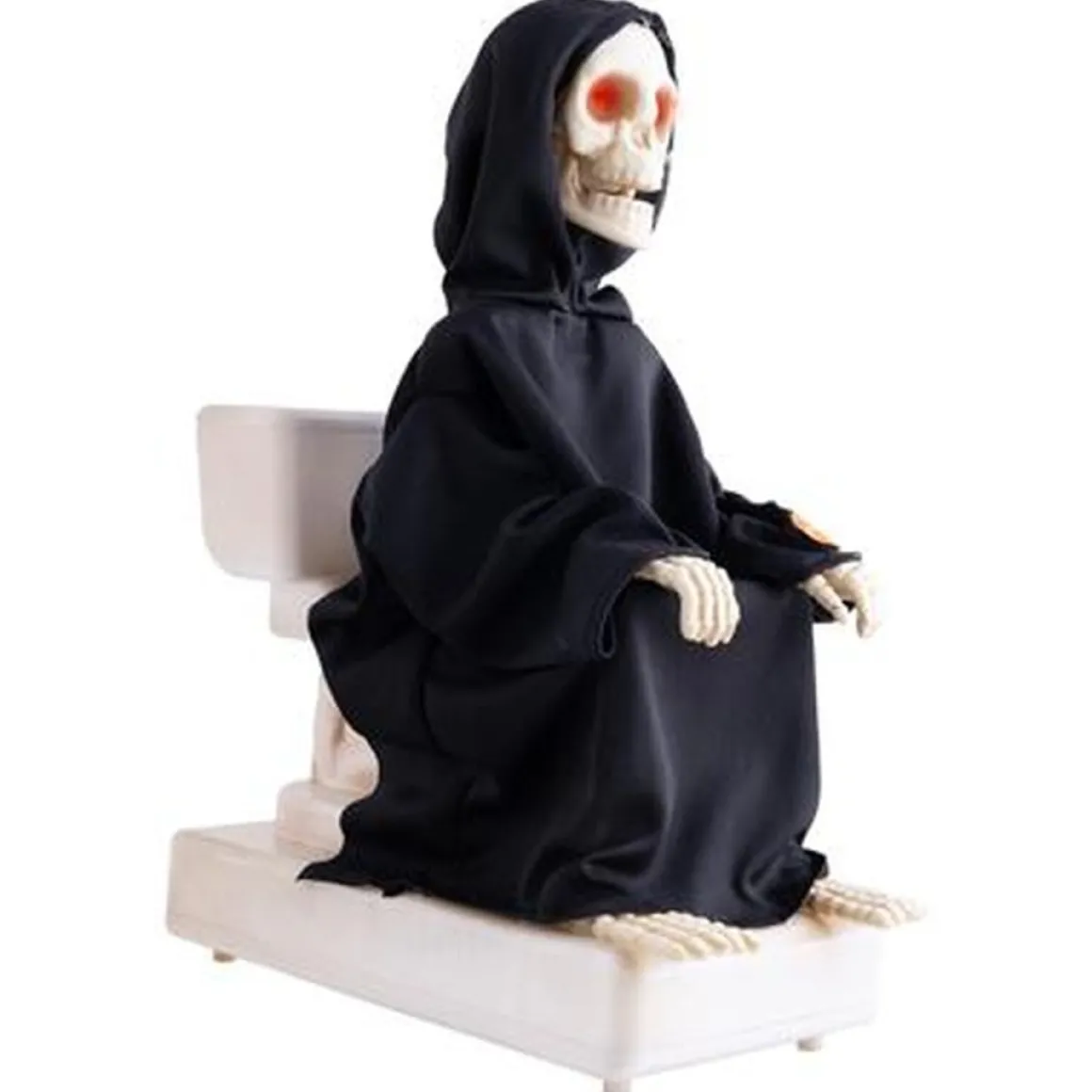 Animeret LED Skelet På Toilet