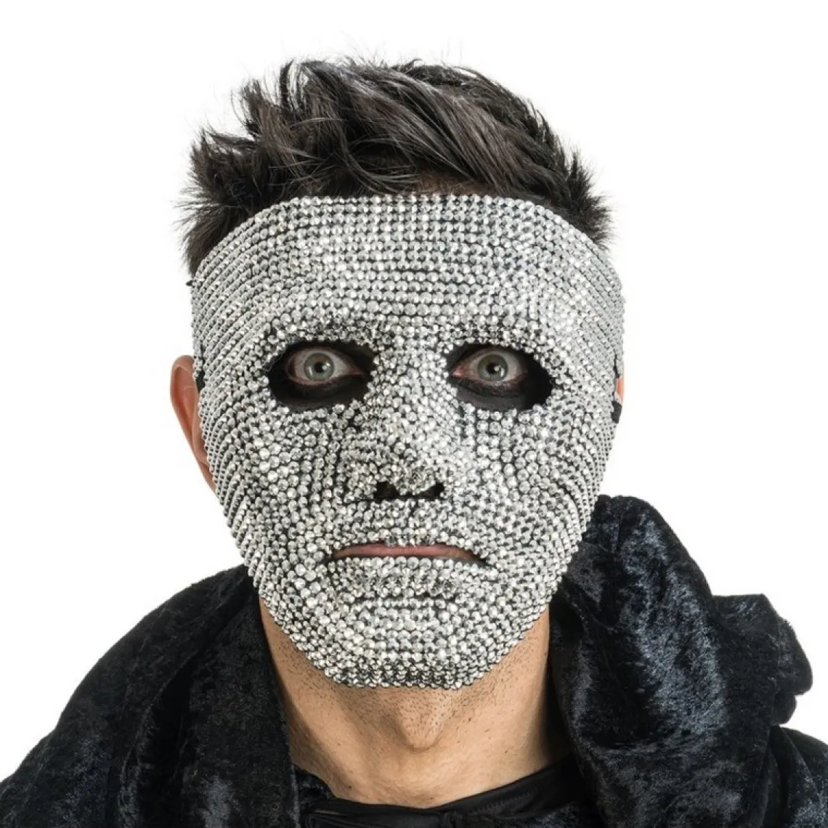 Anonym Diamant Maske Sølv