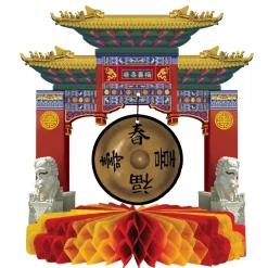Asiatisk Gongong Borddekoration