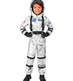 Astronaut Børnekostume Sølv
