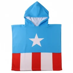 Avengers® Captain America Badeponcho Blå