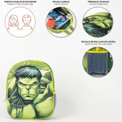 Avengers® 3D Hulk Rygsæk Grøn
