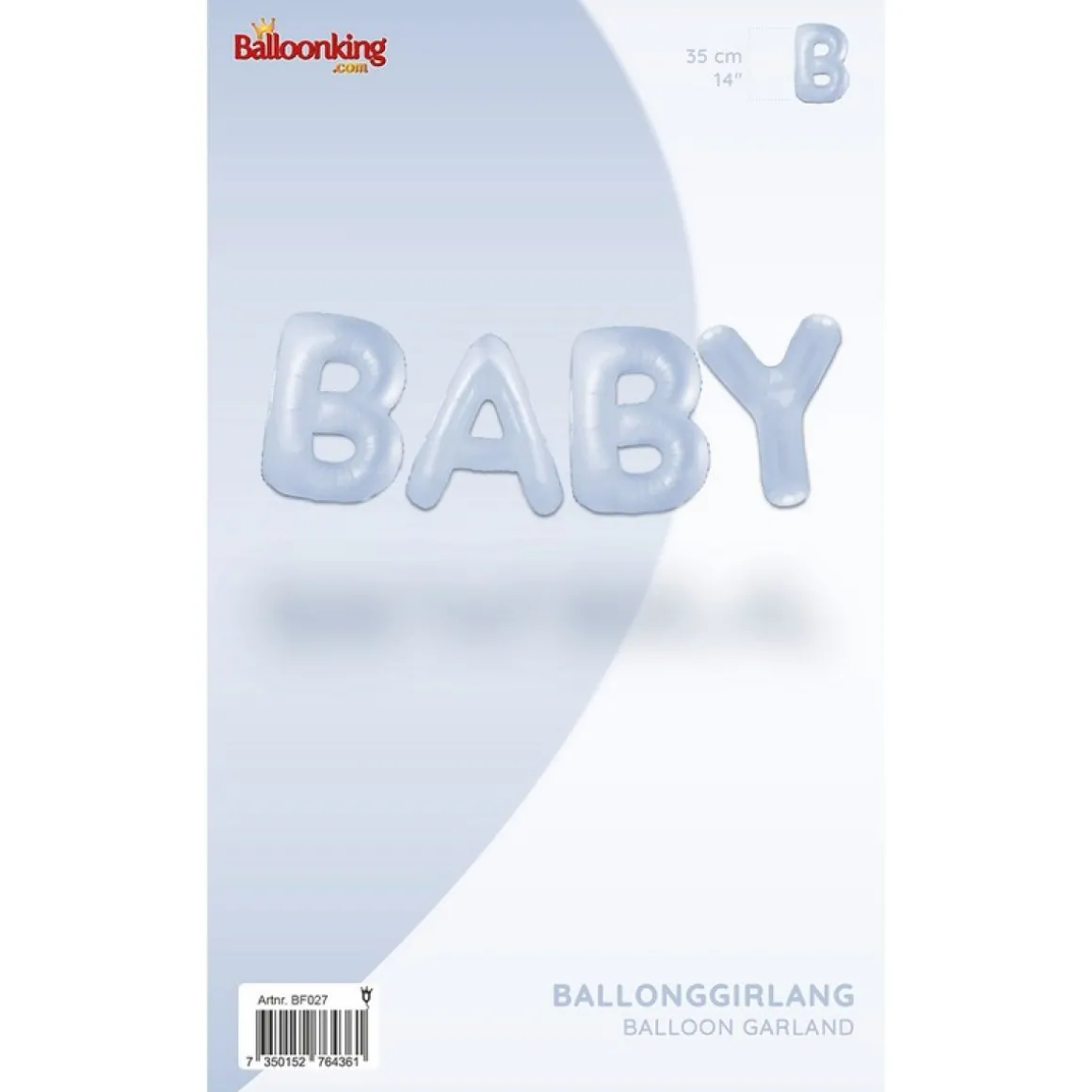 Baby Ballonguirlande Pastelblå