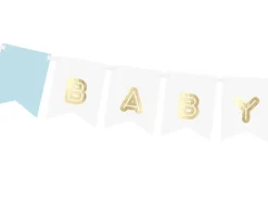Baby Boy Flagguirlande