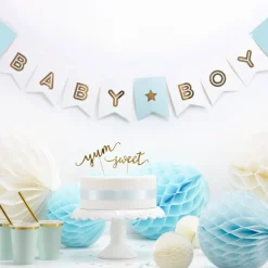 Baby Boy Flagguirlande
