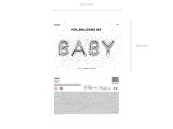 Baby Folieballoner Sølv