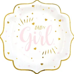 Baby Girl Paptallerkener