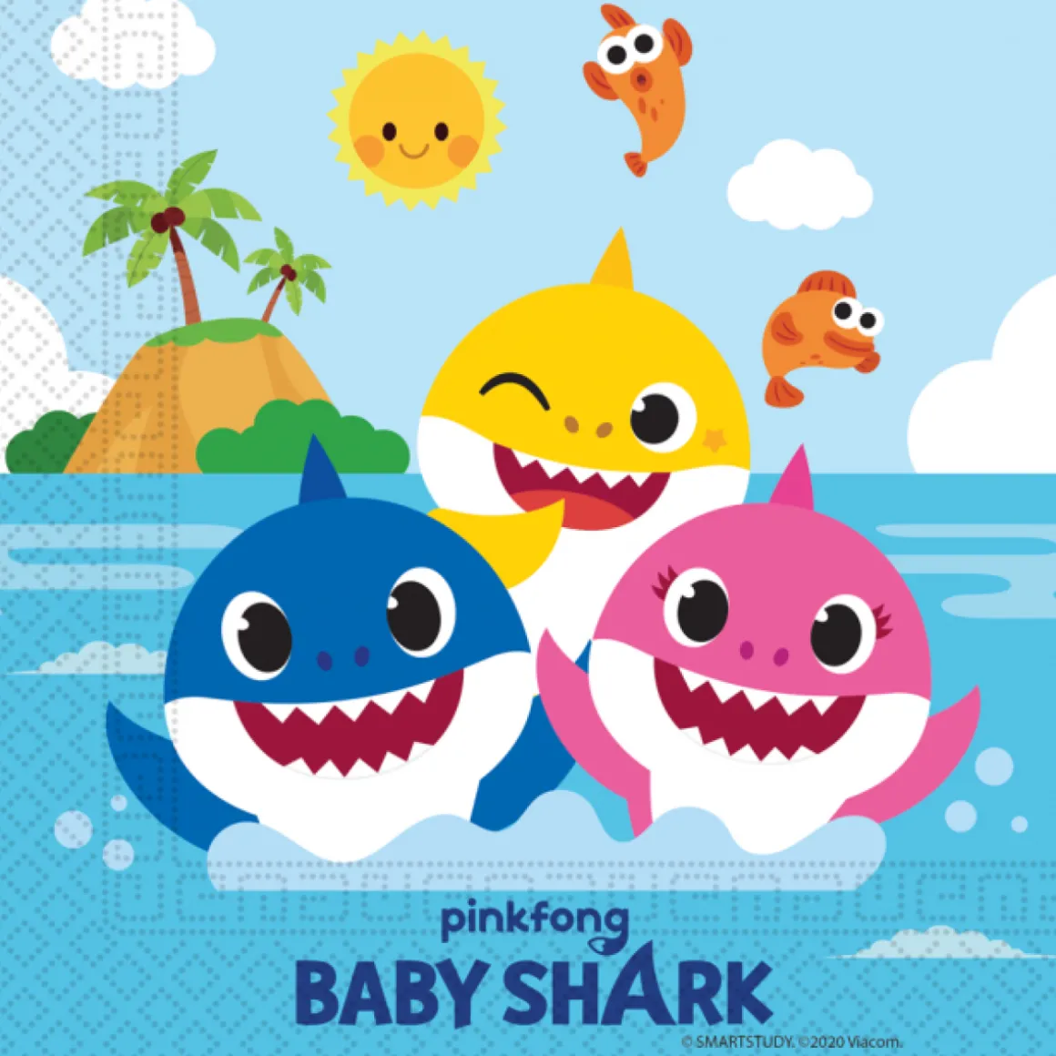 Baby Shark® Servietter