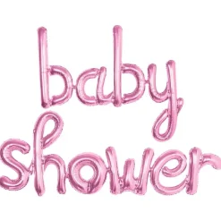 Babyshower Folieballoner Lyserød