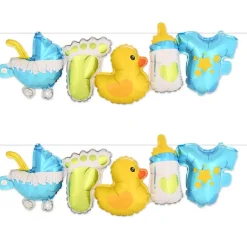 Babyshower Folieballonguirlande Blå