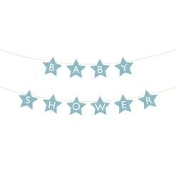 Babyshower Guirlande Lyseblå