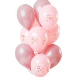 Ballonbuket Happy Birthday Lush Blush