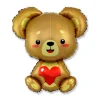 Bamse Folieballon Med Hjerte