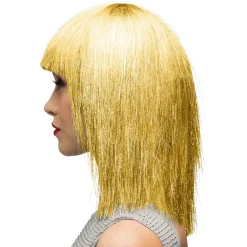 Bangs Glitter Paryk Guld