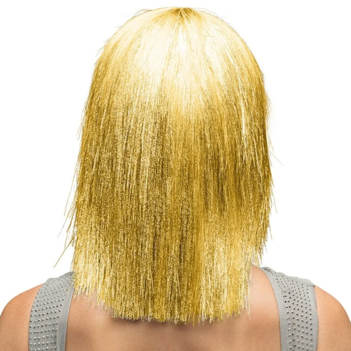 Bangs Glitter Paryk Guld