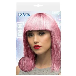 Bangs Glitter Paryk Lyserød
