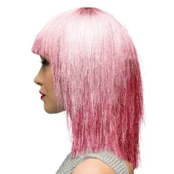 Bangs Glitter Paryk Lyserød