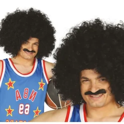 Basketball Afro Paryk Sort