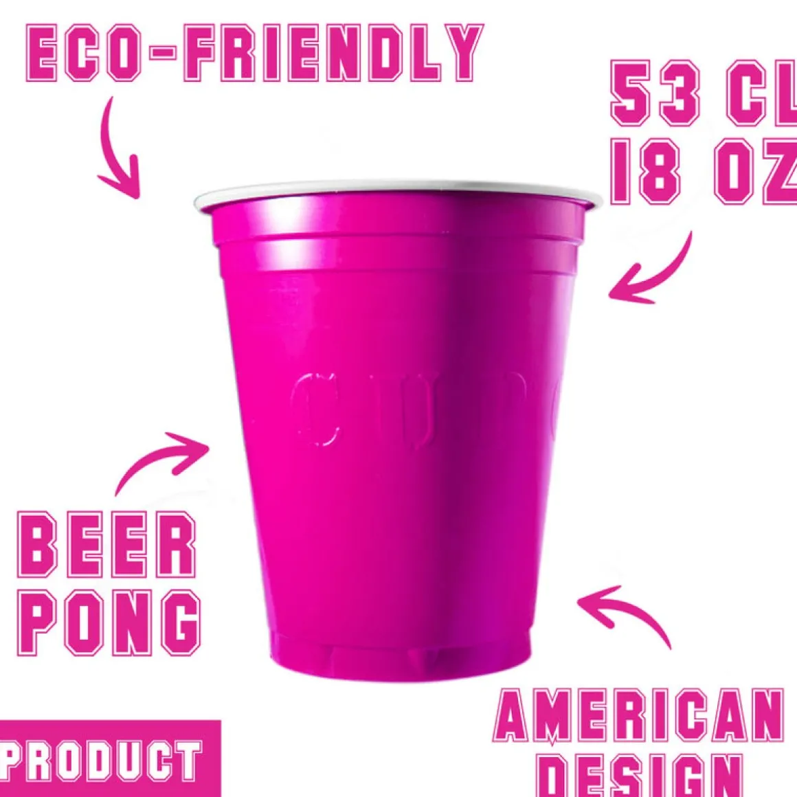 Beer Pong Kopper Pink