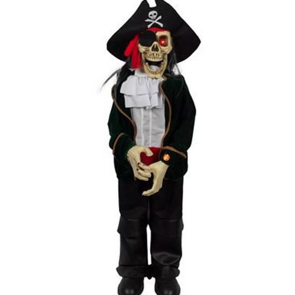 Bevægende Pirat Skeletfigur Med Lys & Lyd
