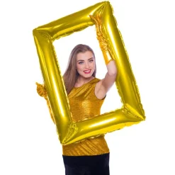 Billederamme Folieballon Guld