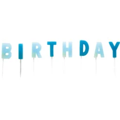 Birthday Kagelys Blå