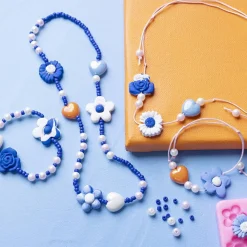 Blå Blomstersmykker DIY
