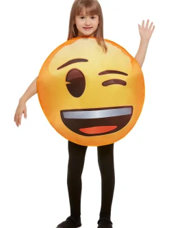 Blinkende Smiley Emoji Børnekostume