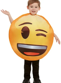 Blinkende Smiley Emoji Børnekostume