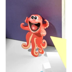 Blæksprutte 3D Bogmærke