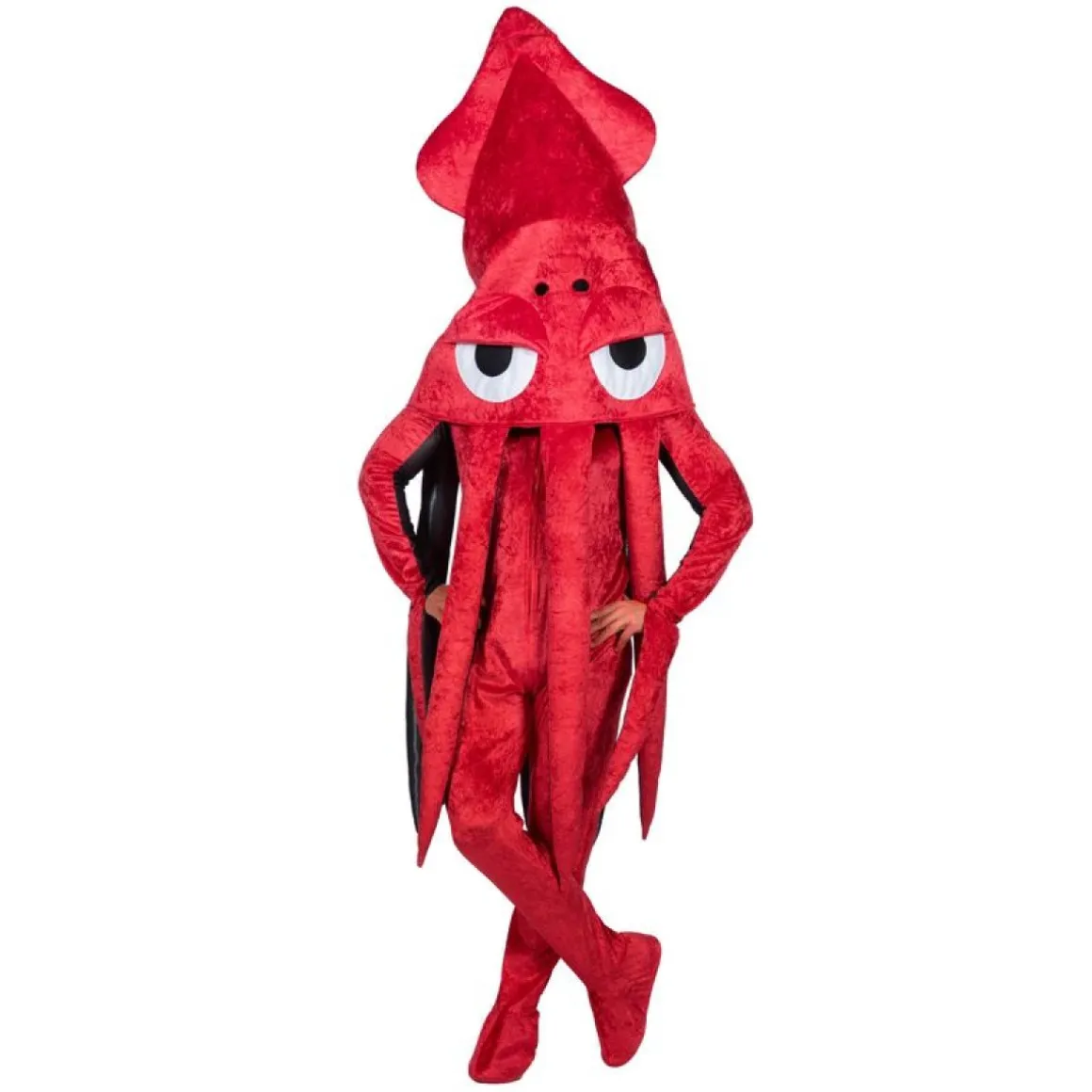 Blæksprutte Kostume Rød
