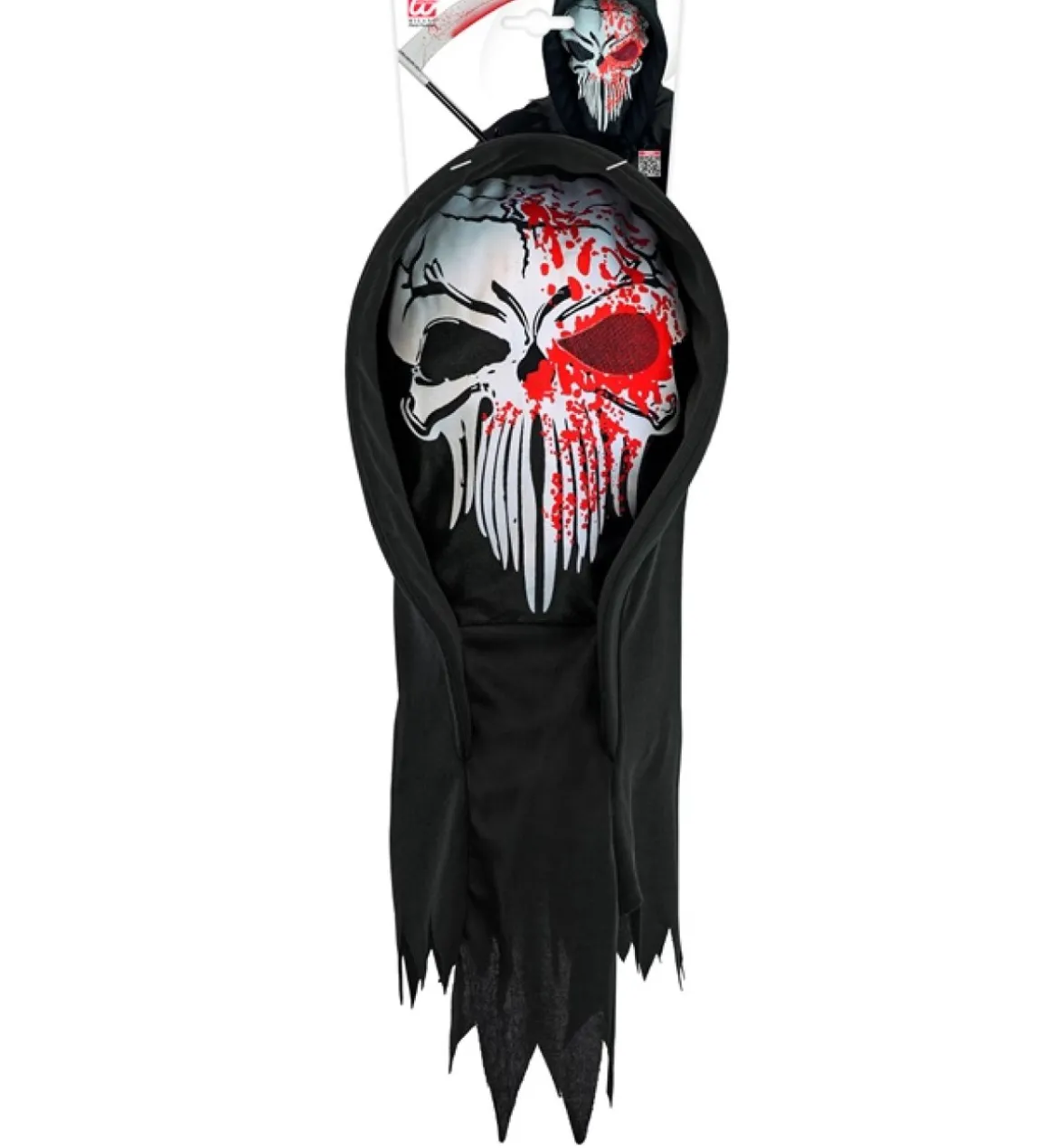 Blodig Reaper Hættemaske Sort