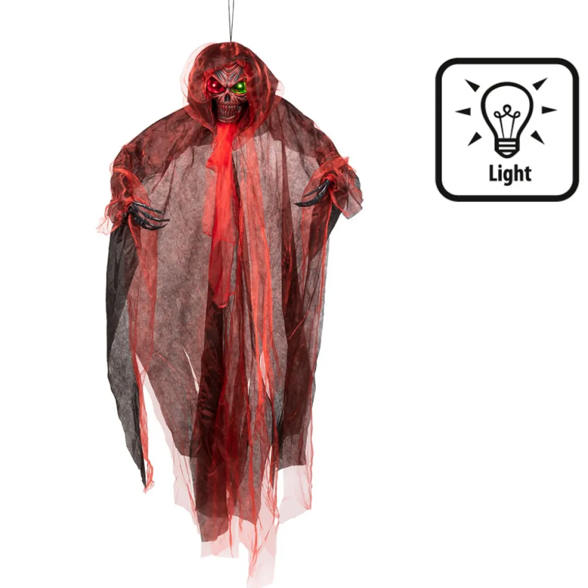 Blodrød Reaper Med Lys