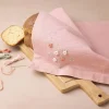 Blomst Stofserviet DIY Lyserød