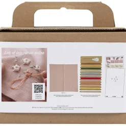 Blomst Stofserviet DIY Lyserød