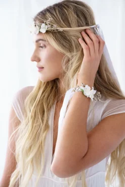 Blomster Corsage Hvid