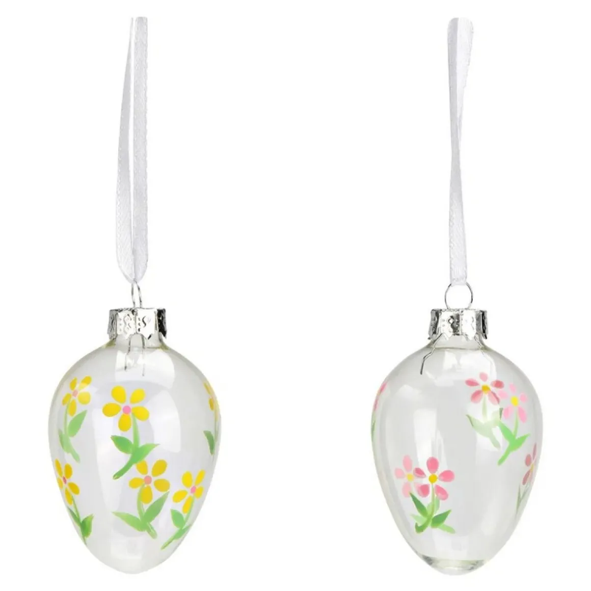 Blomster Påskeæg Kugler På Snor