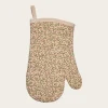 Blomstret Grillhandske Beige