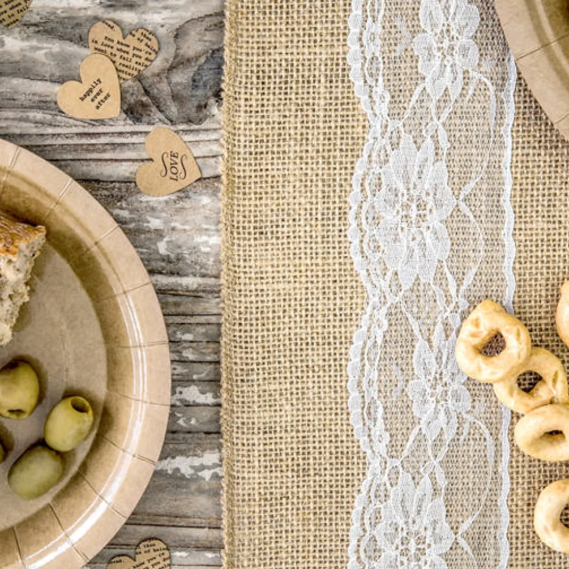Blondebånd Jute Bordløber