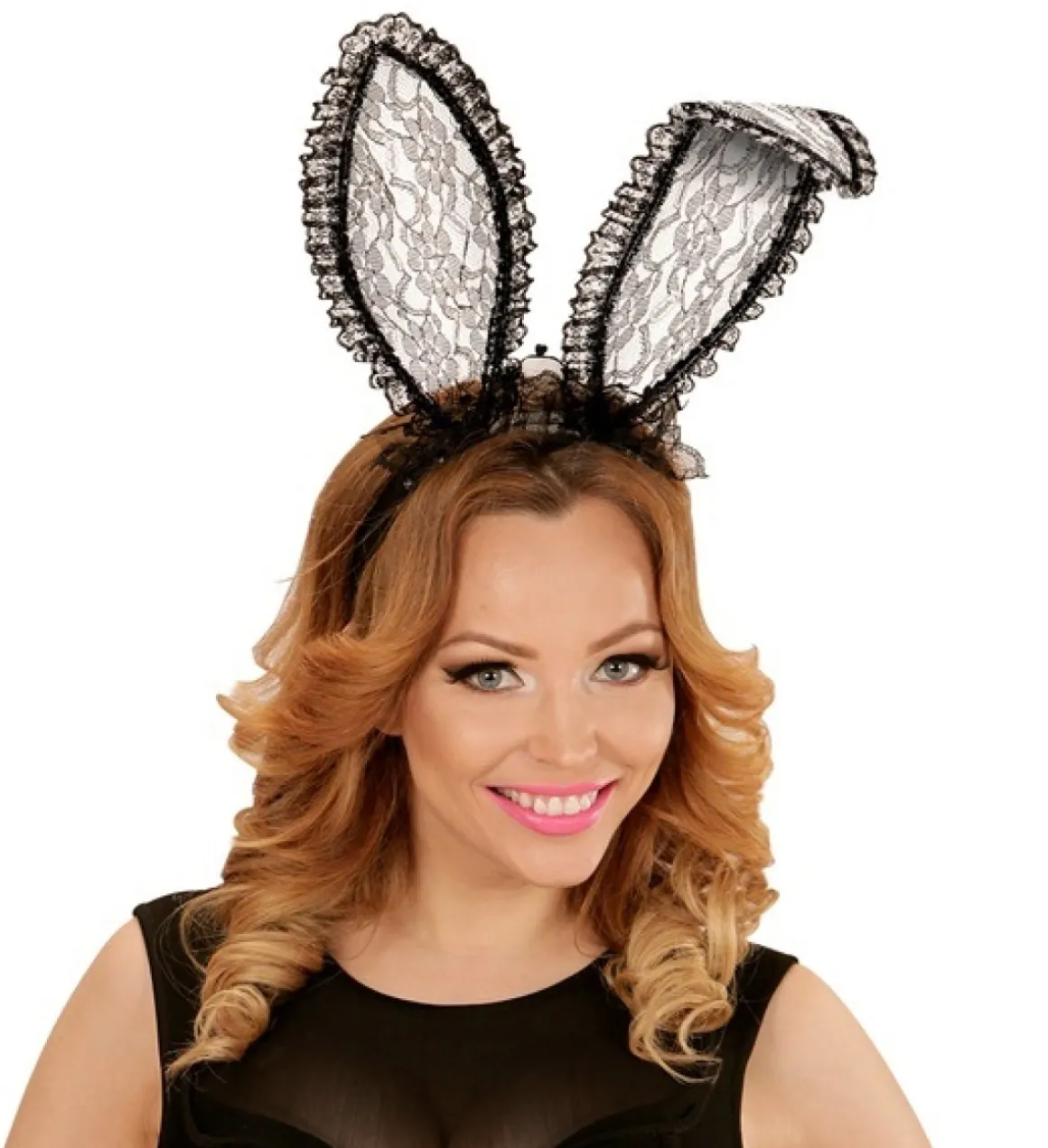 Blonde Bunny Ører Sort
